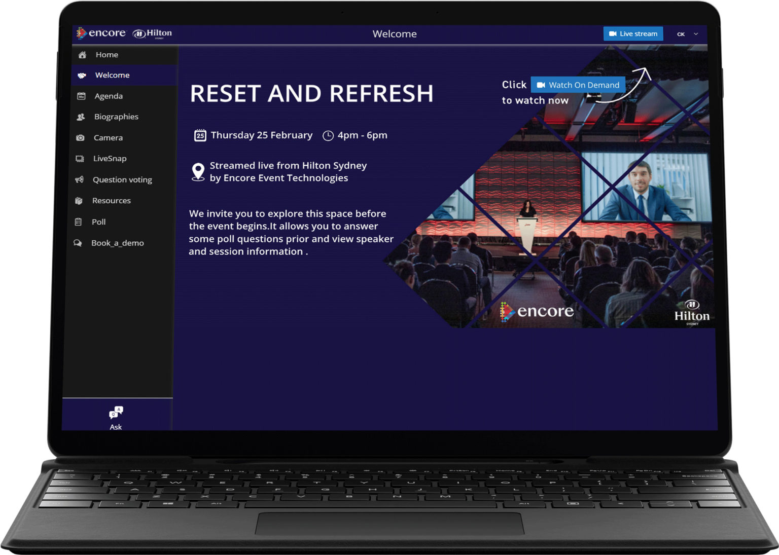 Awardwinning Virtual Event Platform Chime Live by Encore