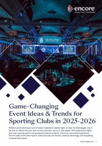 Game changing Event Ideas & Trends for Sporting Clubs in 2025-2026